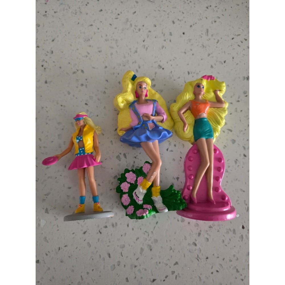Vintage barbie PVC figures